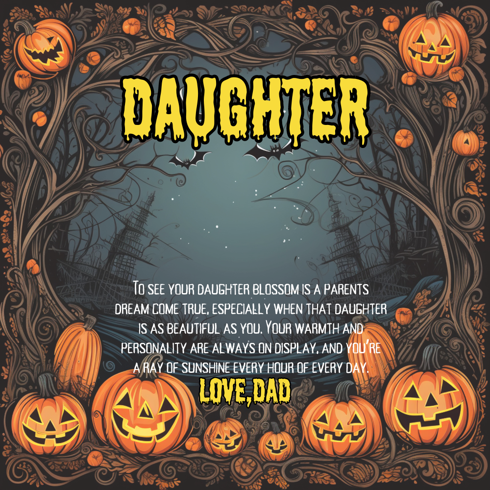 Daughter | Halloween | Love Dad | Alluring Beauty Necklace