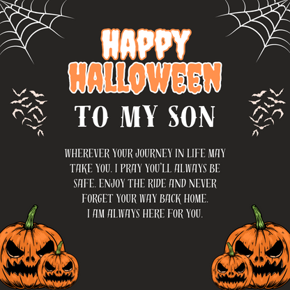 Son | Happy Halloween | Wooden Watch