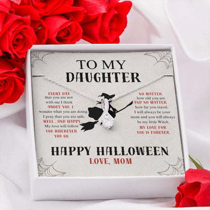 To My Daughter | Happy Halloween | Love Mom | Alluring Beauty Necklace