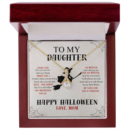 To My Daughter | Happy Halloween | Love Mom | Alluring Beauty Necklace