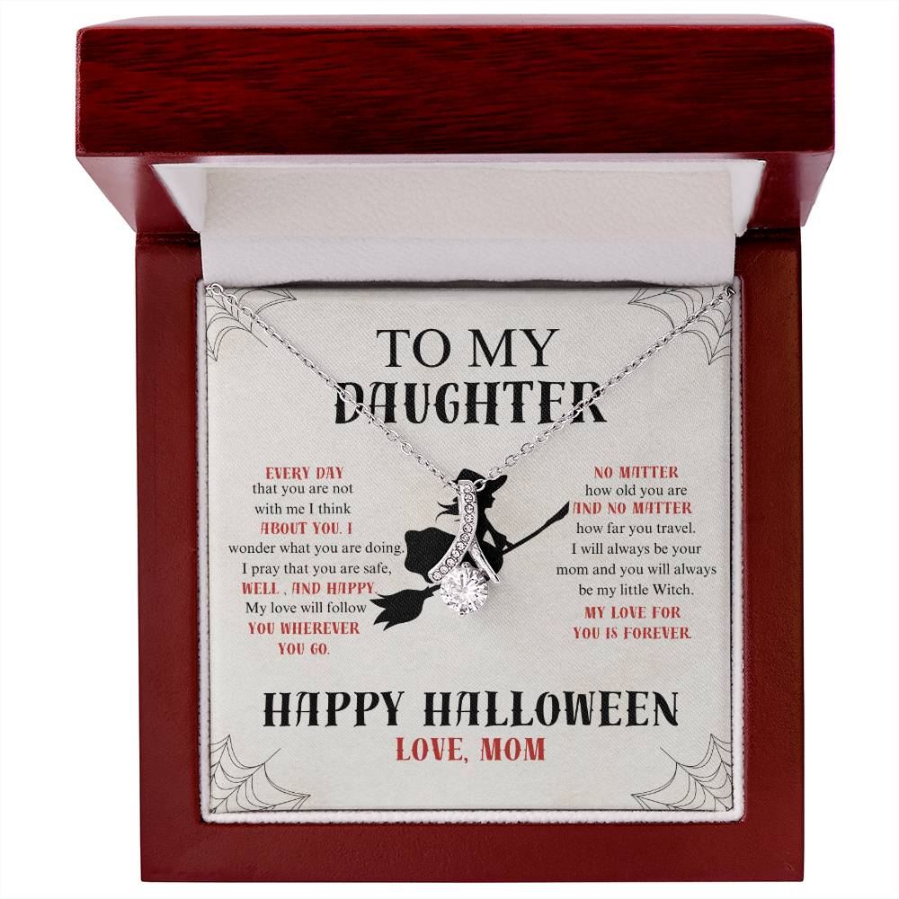 To My Daughter | Happy Halloween | Love Mom | Alluring Beauty Necklace