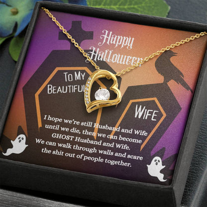 To My Beautiful Wife | Happy Halloween | Forever Love Necklace